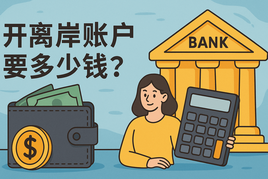開離岸賬戶要多少錢？常見地區(qū)開戶費用一覽